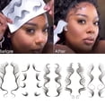 thumbnail image 2 of Hair Edge Tattoo Stickers Hairline Tattoo Sticker Template Fake Hair Tattoo Stickers, Curly Hair Waterproof Temporary Tattoos Hairline Sticker Waterproof Lasting（BE-002）, 2 of 7