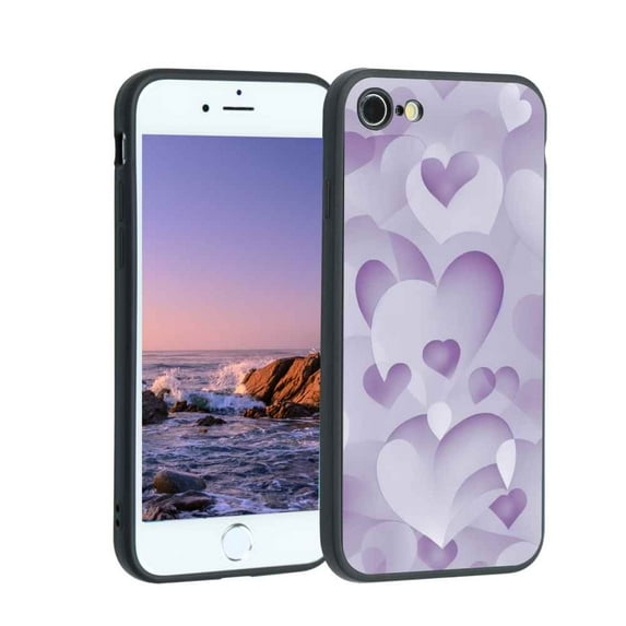 Compatible with iPhone 8 Phone Case, Love-Heart5 Case Men Women, Flexible Silicone Shockproof Case for iPhone 8