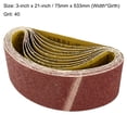 thumbnail image 2 of Cintas de Lijado de Óxido de Aluminio Uxcell 3" x 21" 40 Grano Junta Lapeada 10 Paquete, 2 of 3