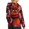 thumbnail image 4 of Lsque Five Nights At Freddy'S Pattern Casual Women's Hoodie,Hooded Sweatshirt with Kangaroo Pocket,Pullover Hoodie with Eye-catching Drawstrings-XX-Large, 4 of 8