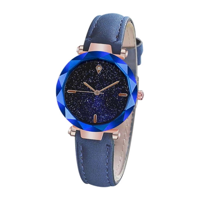 PVCS And LuxuriousDial Mirror Leather Strap Watch