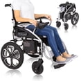 thumbnail image 1 of Silla de ruedas eléctrica plegable Vive - Silla de ruedas plegable, scooter eléctrico estrecho, resistente, homologada por la TSA - Tamaño compacto para adultos mayores - Batería portátil, plegable, a, 1 of 5