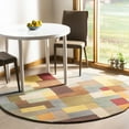 thumbnail image 2 of SAFAVIEH Soho Catalina Geometric Wool Area Rug, Multi, 8' x 8' Round, 2 of 8