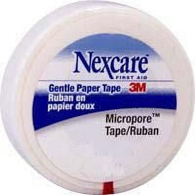 Nexcare Micropore Paper Hypoallergenic First Aid Surgical Tape ''1/2 x 10 yds, 1 count''