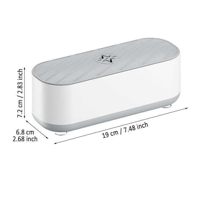 Ltdhehe Nettoyeur de Bijoux Portable Rechargeable Lumière Violette Machine à Lunettes Nettoyeur de Lumière Violette pour Lunettes Bijoux Montre et Pinceaux de Maquillage le Processus Est Meilleur avec Savon Capacité 300ml