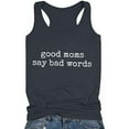 thumbnail image 4 of Women's Sleeveless Yoga Workout Tank Tops Funny Sayings Loose Fit Running Exercise T-Shirt, 4 of 6