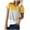 Yellow, variant on Herrnalise Women's Classic-Fit 100% Cotton Short-Sleeve V-Neck T-Shirt
