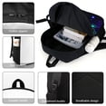 thumbnail image 3 of Geometry Dash Backpack 17 Inch Shoulder Bag Sturdy Laptop Backpack Daypack for Men Women Travel School, 3 of 8