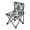 Elegant Blue Flowers Pattern, variant on 600D Oxford Camping Chair Portable Foldable Chair Supports 220 lbs for Picnic, Fishing, Backpacking Elegant Blue Flowers Pattern