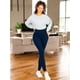 thumbnail image 2 of LEGGING DE DAMA TEXTURIZADO UNITALLA STRETCH MALLAS DEPORTIVAS MALLONES DE MUJER, 2 of 5