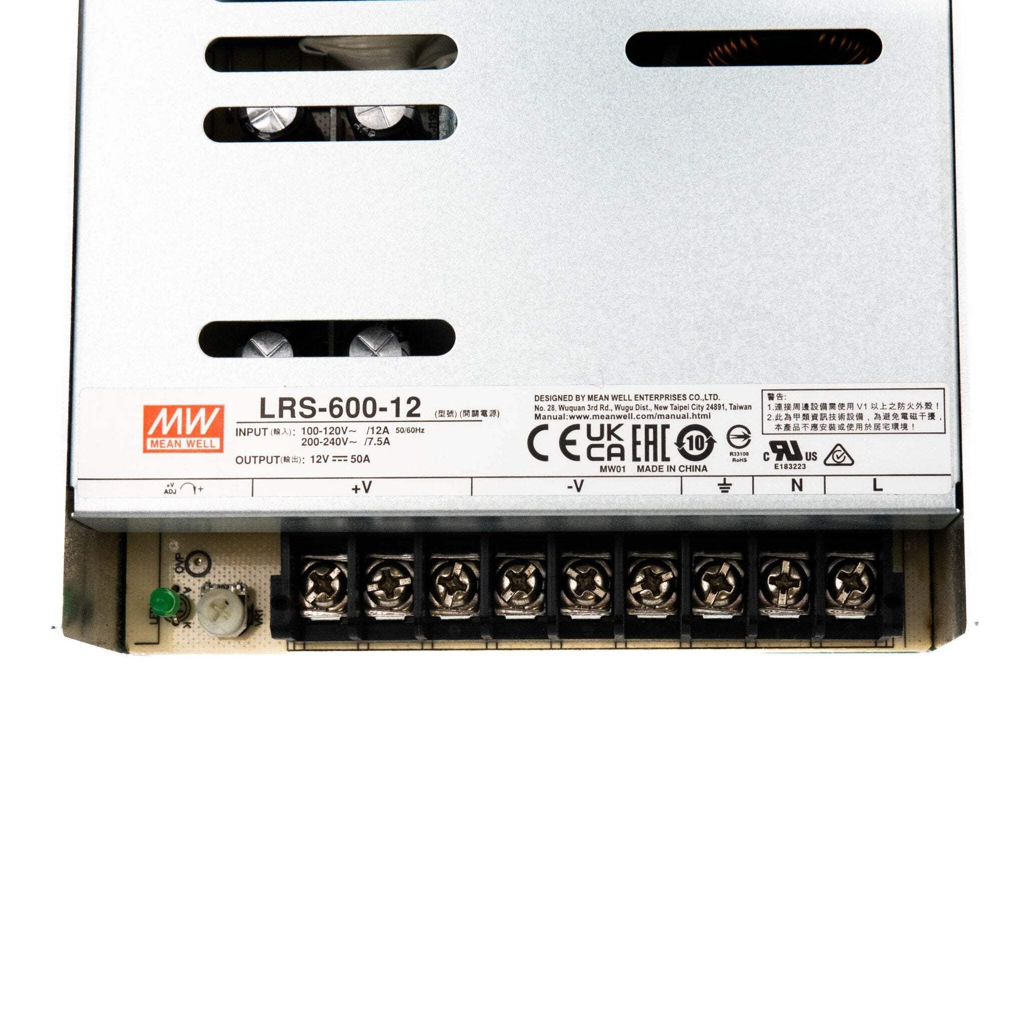 Mean Well LRS-600-12 Power Supply 600W 12V