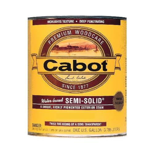 Cabot 1100 Series 1106 Semi-Solid Siding Stain, Natural Flat, 1 gal Can