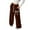 Coffee, variant on Grblisyd Girl's Bow Baggy Sweatpants Wide Leg Athletic Pants with Pockets Casual Drawstring Waist Back to School Trousers