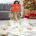 thumbnail image 4 of Christmas Throw Blanket Christmas Snowflake Blanket Ultra Soft Flannel Fleece Blankets Winter Plush Fuzzy Warm Bed Blankets Xmas Holiday Decor for Couch Bed 50" X 60", 4 of 7