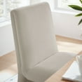 thumbnail image 4 of Modway Emory Slub Weave Fabric Upholstered Dining Side Chair in Salt, 4 of 9