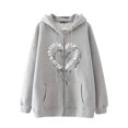 thumbnail image 3 of Sudadera con capucha oscura de hip-hop gótico Harajuku Y2k con estampado de letras y cremallera para hombres y mujeres, chaqueta Harajuku, sudadera, 3 of 5