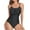 Black, variant on 50% Off Clear! asdoklhq Plus Size Swimsuit Clearance Under $10,Women Bikini with Chest Pads without Underwire Strap Swimsuit Beach