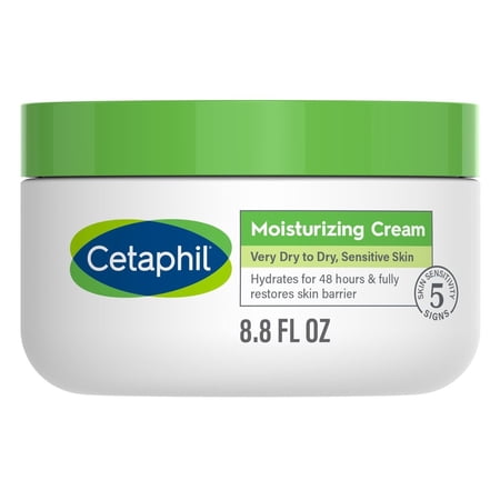 Cetaphil Moisturizing Cream 8.8oz Jar Very Dry To Dry Skin (Pack of 3)
