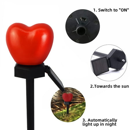 

WalGRHFR 2024 4PCS Decorations Lights Valentine s Tree Solar Garden Stakes Plug Day Outdoor Solar Lights Decoration & Hangs