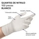 thumbnail image 4 of Guante de Nitrilo Blanco Mediano Galaxy Products Mediano, 4 of 4