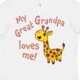thumbnail image 4 of Inktastic My Great Grandpa Loves me- cute giraffe Boys or Girls Toddler T-Shirt, 4 of 5