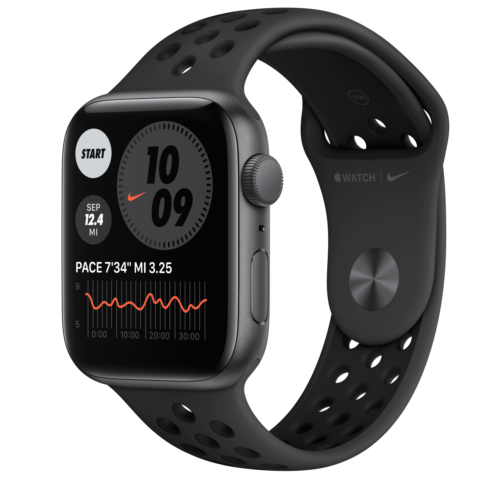 低価最新品Apple Watch Se Gps 44mm&ブラック、Nikeスポーツバンド スマホアクセサリー