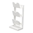 thumbnail image 2 of Soporte para tapa de olla, estante para utensilios montado en la puerta del gabinete o en la pared, fácil de limpiar para un uso fácil y Blanco de 3 niveles, 2 of 7