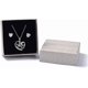 thumbnail image 3 of Cajas de cartón para joyas, cajas de regalo de papel blanco, cuadradas, vacías, con esponja negra en el interior, para collares, pendientes y anillos., 3 of 3