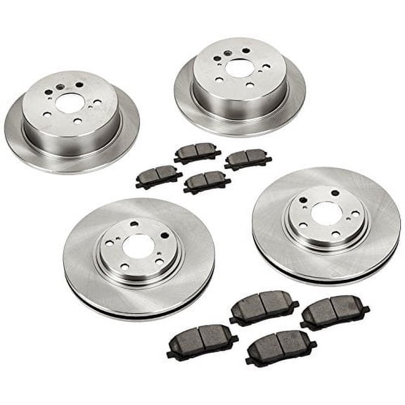 Powerstop KOE4531 PSBKOE4531 FRONT & REAR DAILY DRIVER BRAKE KIT Fits select: 2004-2007 TOYOTA HIGHLANDER