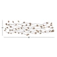 thumbnail image 4 of DecMode Indoor Gold Metal Contemporary Floral Wall, 4 of 5