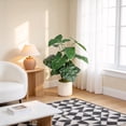 thumbnail image 4 of 30'' Artificial Tropical Alocasia Leaf Plant With White Pot 2pc/set, 4 of 12