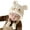 Light Beige, variant on Winter Warm Baby Hats Toddler Earflap Bear Hat with Soft Ball Unisex Infant Snow Cap Fleece Warm Hemming Caps for Newborn