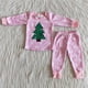 thumbnail image 1 of Ropa de dormir para niños, conjuntos de camisa de pan de jengibre, Top, pantalones verdes, ropa de moda, invierno, Navidad, venta al por mayor, 1 of 4