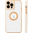 thumbnail image 4 of for iPhone 13 Pro Case with Camera Lens Protector, Logo View for Women Girls, Soft Slim Phone Cases for iPhone 13 Pro Clear Ultra-Thin Back Cover (White), 4 of 5
