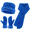 H-Gemstone Blue, variant on Loritta Winter Hats for Women Long Classic Scarf Warmer Gloves Set Winter Accessories for Women Black