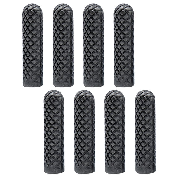 OFFIGAM 8pcs Shoe Lace Ends Tips Black Replacement Metal Tips for Casual Repair