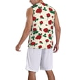 thumbnail image 2 of Pofeuu Rose Flowers Print Basketball Jersey, Shirts for Men Youth Basketball Jersey Crew Neck-3X-Large, 2 of 6