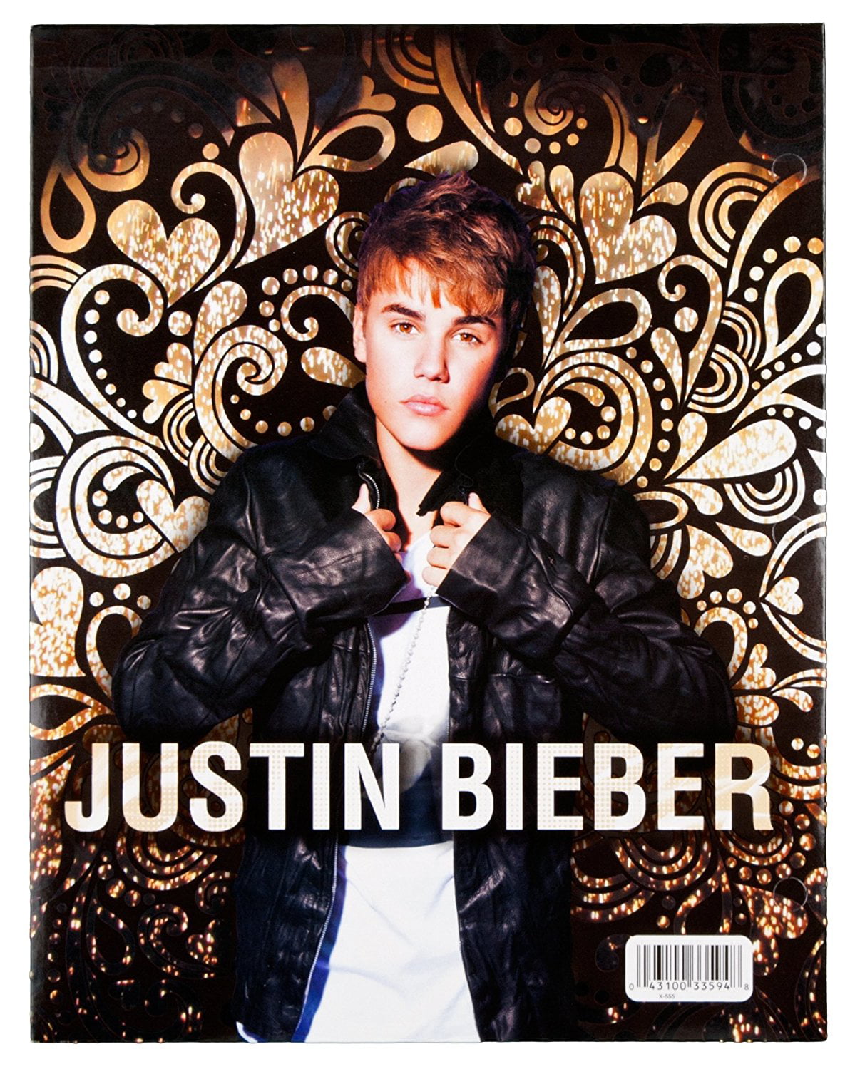 Justin Bieber 2 Pocket Mead Portfolio Folder Blue School Supplies for sale online 