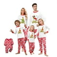 thumbnail image 1 of Matching Family Christmas Pajamas Set Sleepwear Long Sleeve Loungewear Holiday Xmas PJs for Dad Mom Kids (Women, L), 1 of 5