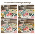 thumbnail image 7 of ODIKA 3'x5' Washable Area Rug Multicolor Floral Abstract Design Vibrant Botanical Motif with Modern Flair for Hallway, Laundry Room, Non-Slip, Flatweave, Easy Care, 7 of 7