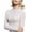 White, variant on Vetement Femme ete 2025 Lace Bottoming Shirt Women's Mesh Sexy Top Spring And Autumn Thin High Collar Long Sleeve Inner Color Sun Clothing Women Casual Tee Tee Shirt Tan Raglan Women Shirts for S