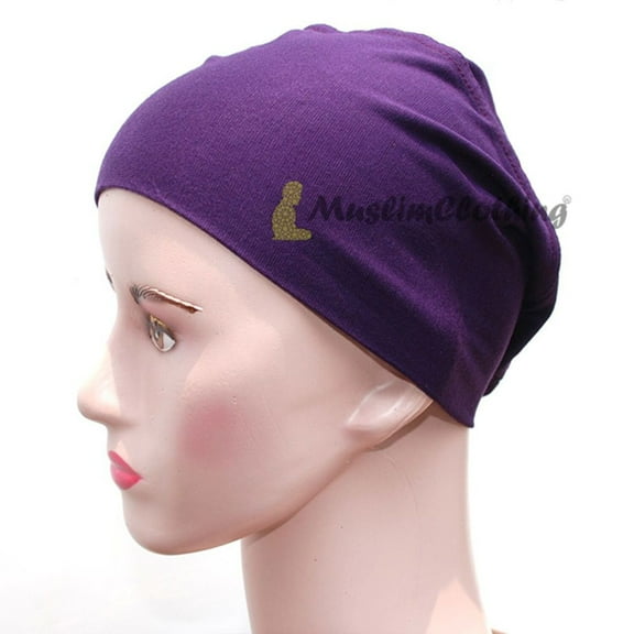 MuslimClothing® Purple Women's Pull-over Underscarf for Scarves Hijabi Muslim Veil One-Size