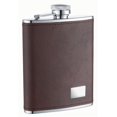 thumbnail image 1 of Flacon de Liqueur en Cuir Brun Foncé Hunter - 6oz, 1 of 1