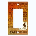 thumbnail image 2 of Metal Light Switch Wall Plate Outlet Cover (Coffee Cafe Diner Sign Sunset Brown - Single Rocker), 2 of 2