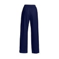 thumbnail image 5 of Women's Lounge Sweatpants Women Cargo Pants with Pockets Womens Wide Leg Sweatpants Cargo Pants Women Plus Size Stretchy Work Pants Hiking Cargo Pants Women Navy 2XL, 5 of 7