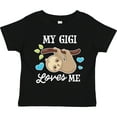thumbnail image 3 of Inktastic My Gigi Loves Me with Sloth and Hearts Boys or Girls Toddler T-Shirt, 3 of 5
