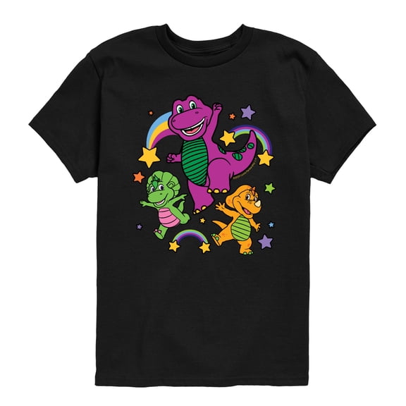 Barney - Group - Youth Boys Short Sleeve Graphic T-Shirt