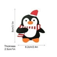 thumbnail image 3 of Chmadoxn 50pcs Christmas Penguin Snowman Decoration Card, Christmas LolliPaper Cards, Santa Claus Penguin Candy Sugar Decoration, Xmas Candy Package Wrapping for Party Supplies, 3 of 6