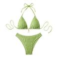 thumbnail image 2 of uublik Women's Swimsuits Bathing Suit for Women Push Up Swimwear Built in Bra Swimsuit Cheeky Bikini Swimsuit Green, 2 of 4