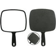 thumbnail image 4 of Large Hand Mirror, Salon Barber Hairdressing Handheld Mirror with Handle (Square ), can be Hung Up with The Handing Hole Or Handheld Use, 4 of 5